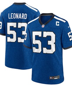 Shaquille Leonard 53 Indianapolis Colts Indiana Nights Alternate Game Men Jersey - Royal