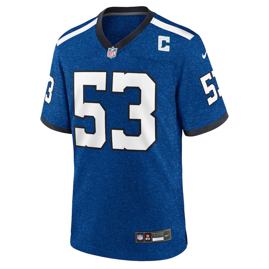 Shaquille Leonard 53 Indianapolis Colts Indiana Nights Alternate Game Men Jersey - Royal
