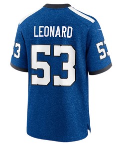 Shaquille Leonard 53 Indianapolis Colts Indiana Nights Alternate Game Men Jersey - Royal