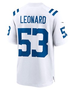 Shaquille Leonard 53 Indianapolis Colts Player Game Jersey - White
