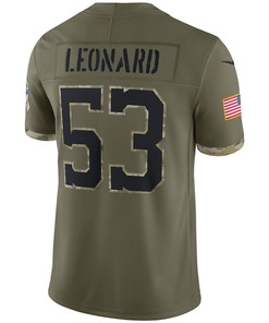 Shaquille Leonard Indianapolis Colts 2022 Salute To Service Limited Jersey - Olive