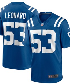 Shaquille Leonard Indianapolis Colts Game Jersey - Royal Nfl