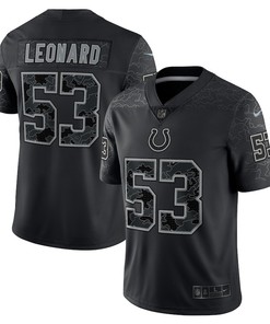 Shaquille Leonard Indianapolis Colts RFLCTV Limited Jersey - Black