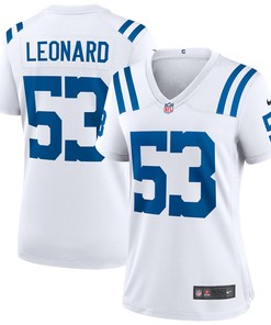 Shaquille Leonard Indianapolis Colts Womens Game Player Jersey White Nfl