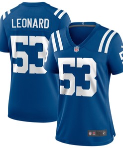 Shaquille Leonard Indianapolis Colts Womens Player Game Jersey Royal Nfl