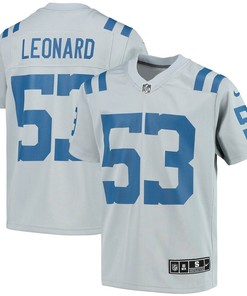 Shaquille Leonard Indianapolis Colts Youth Inverted Team Game Jersey - Gray