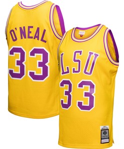 Shaquille O'Neal #33 LSU Tigers Retro Classic Basketball Men Jersey - Gold