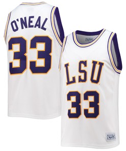 Shaquille O'Neal #33 LSU Tigers Retro Classic Basketball Men Jersey - White