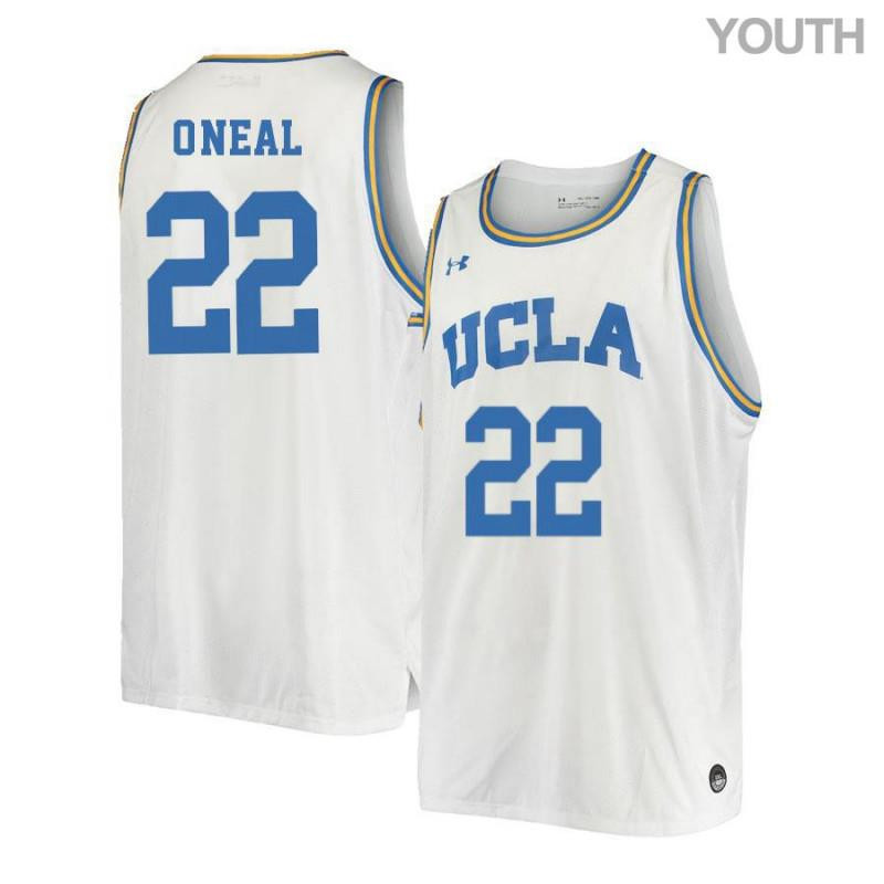 Shareef ONeal 22 UCLA Bruins Retro Elite Basketball Youth Jersey - White