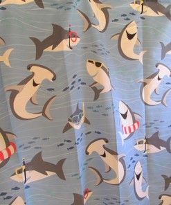 Shark Attack Shower Curtain for Cool and Unique Bathroom Decor