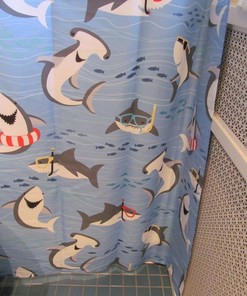 Shark Attack Shower Curtain for Cool and Unique Bathroom Decor