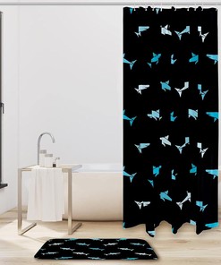 Sharks Waterproof Fabric Shower Curtain for Bathroom Decor - Home Decor