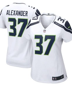 Shaun Alexander 37 Seattle Seahawks Women's Retired Game Jersey - White