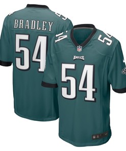 Shaun Bradley 54 Philadelphia Eagles Game Jersey - Midnight Green