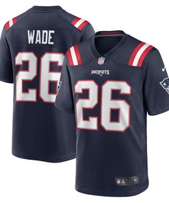 Shaun Wade New England Patriots Game Jersey - Navy Nfl