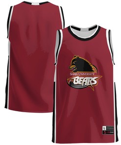 Shaw Bears Basketball Jersey - Garnet Ncaa