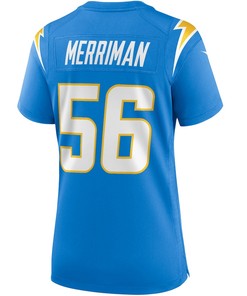 Shawne Merriman 56 Los Angeles Chargers Women's Game Retired Player Jersey - Powder Blue