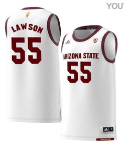 Shazier Lawson 55 Arizona State Sun Devils Retro Basketball Youth Jersey - White