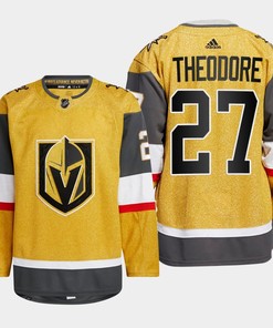 Shea Theodore 27 Vegas Golden Knights Gold Jersey 2023 Home