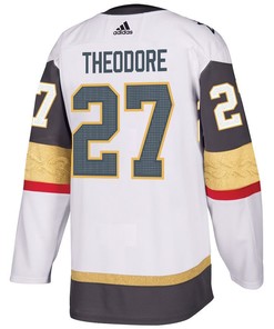 Shea Theodore 27 Vegas Golden Knights Stanley Cup 2023 Final Patch Away Breakaway Men Jersey - White