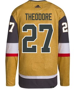 Shea Theodore 27 Vegas Golden Knights Stanley Cup 2023 Final Patch Home Breakaway Men Jersey - Gold