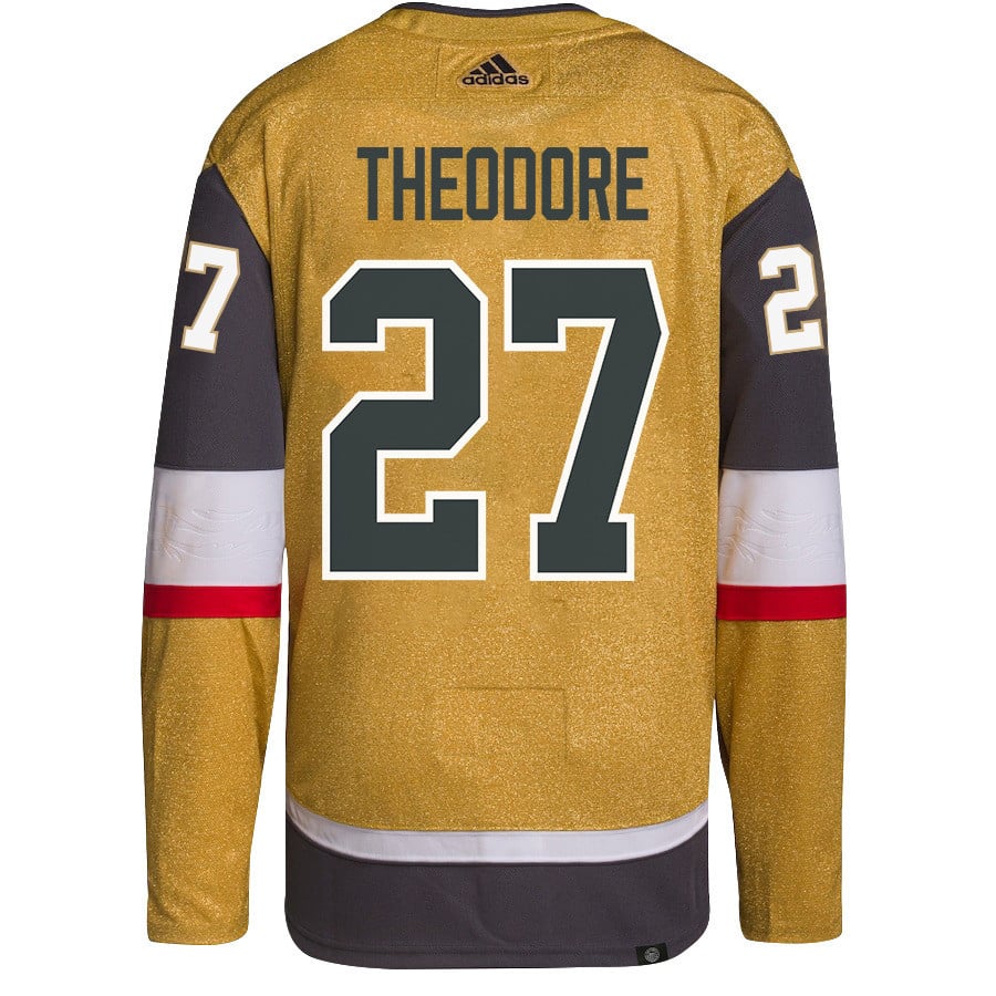 Shea Theodore 27 Vegas Golden Knights Stanley Cup 2023 Final Patch Home Breakaway Men Jersey - Gold