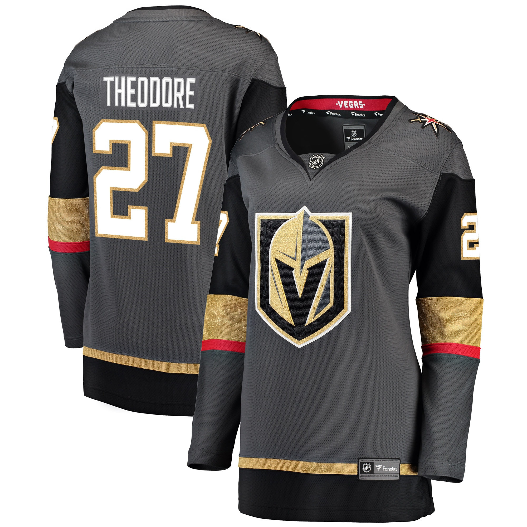 Shea Theodore Vegas Golden Knights Fanatics Branded Womens Breakaway Player Jersey - Black Nhl
