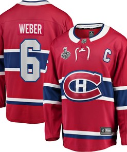 Shea Weber Montreal Canadiens Fanatics Branded Home 2021 Stanley Cup Final Bound Breakaway Jersey - Red Nhl