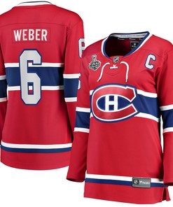 Shea Weber Montreal Canadiens Fanatics Branded Womens Home 2021 Stanley Cup Final Bound Breakaway Jersey - Red Nhl