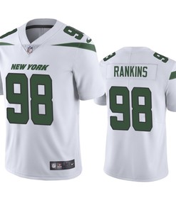 Sheldon Rankins 98 New York Jets White Vapor Limited Jersey