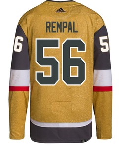 Sheldon Rempal 56 Vegas Golden Knights Stanley Cup 2023 Champions Patch Home Breakaway Men Jersey - Gold
