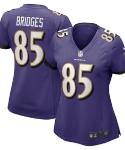 Shemar Bridges Baltimore Ravens Womens Player Game Jersey - Purple Nfl