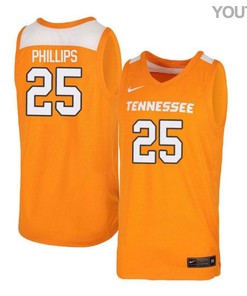 Shembari Phillips 25 Tennessee Volunteers Elite Basketball Youth Jersey - Orange White
