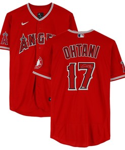 Shohei Ohtani 17 Los Angeles Angels Autographed Jersey - Red