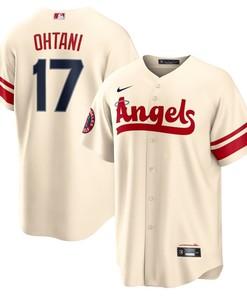 Shohei Ohtani 17 Los Angeles Angels City Connect Player Jersey - Cream