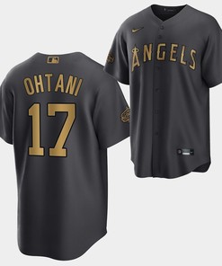 Shohei Ohtani 2022-23 All-Star Los Angeles Angels Charcoal 17 Jersey