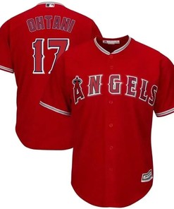 Shohei Ohtani Los Angeles Angels Alternate Official Cool Base Player Jersey - Scarlet