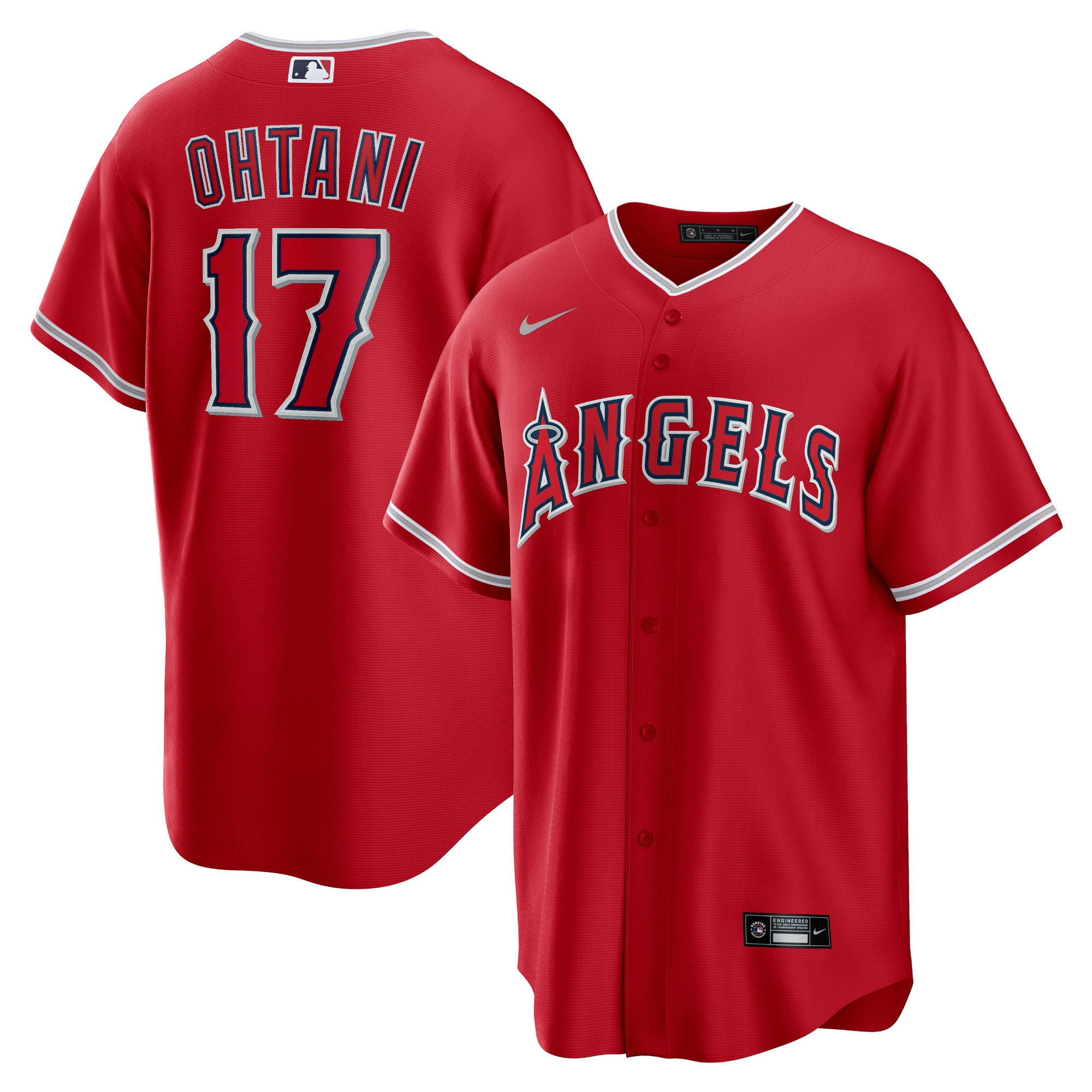 Shohei Ohtani Los Angeles Angels Alternate Replica Player Name Jersey - Red Mlb