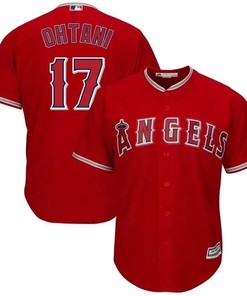 Shohei Ohtani Los Angeles Angels Big And Tall Alternate Cool Base Player Jersey - Red