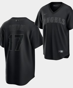 Shohei Ohtani Los Angeles Angels Black Fashion 17 Jersey