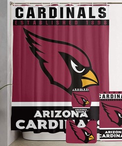Show Your Team Spirit with Arizona Cardinals Shower Curtain - Perfect for Fans