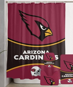 Show Your Team Spirit with Arizona Cardinals Shower Curtain - Perfect for Fans