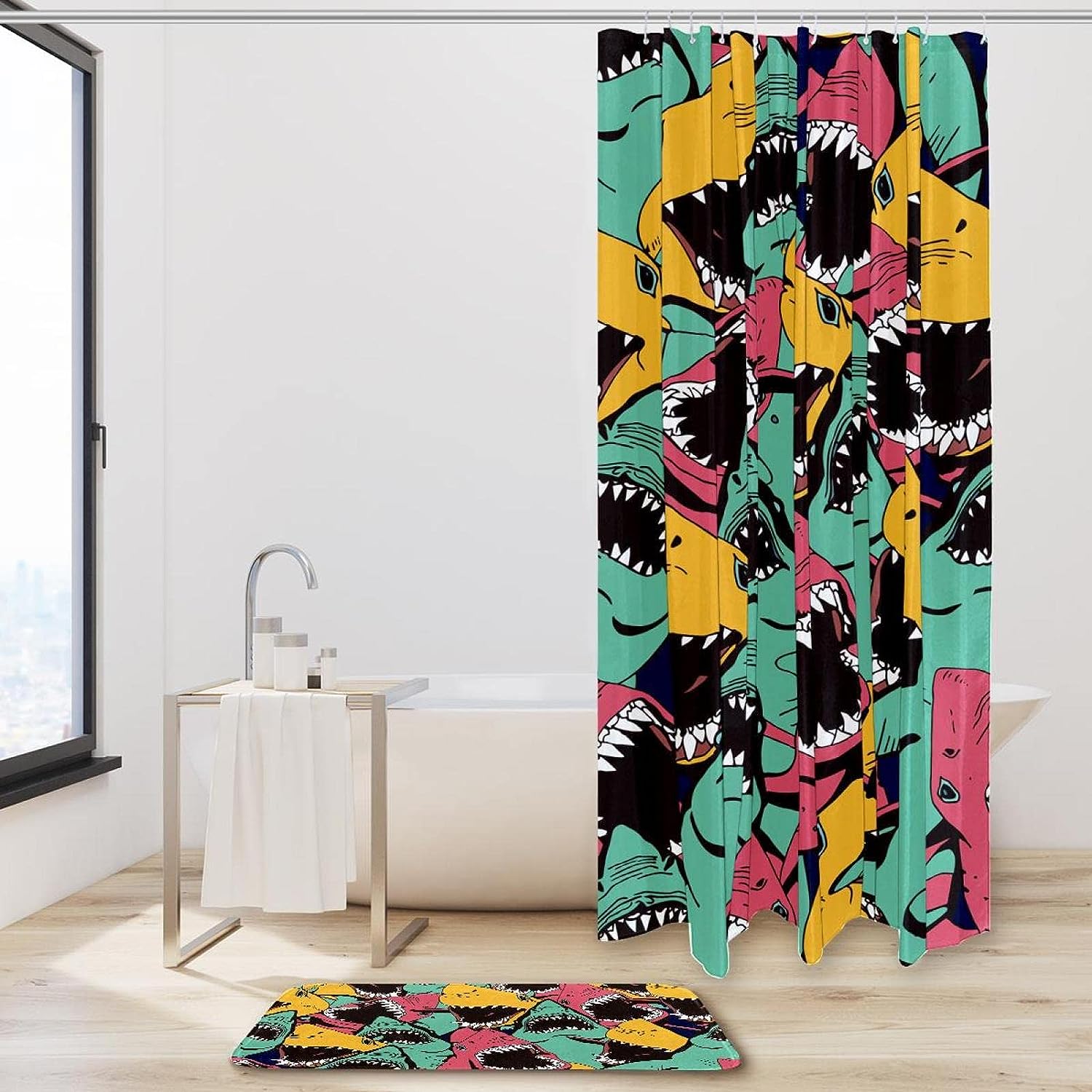 Shy Pineapple Shower Curtain in Waterproof Fabric for Bathroom Decoration