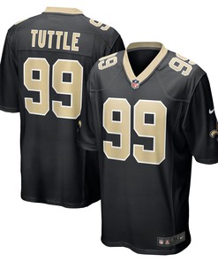 Shy Tuttle New Orleans Saints Game Jersey - Black Nfl
