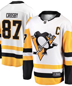 Sidney Crosby Pittsburgh Penguins Fanatics Branded Captain Away Premier Breakaway Player Jersey - White Nhl