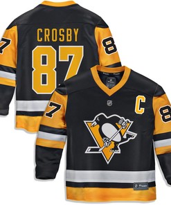 Sidney Crosby Pittsburgh Penguins Fanatics Branded Replica Player Jersey - Black Nhl