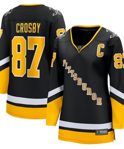 Sidney Crosby Pittsburgh Penguins Fanatics Branded Womens 2021/22 Alternate Premier Breakaway Player Jersey - Black Nhl