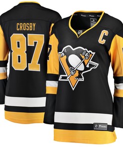 Sidney Crosby Pittsburgh Penguins Fanatics Branded Womens Home Breakaway Player Jersey - Black Nhl