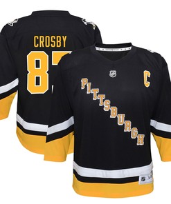 Sidney Crosby Pittsburgh Penguins Infant 2021/22 Alternate Replica Player Jersey - Black Nhl