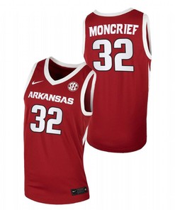 Sidney Moncrief 32 Arkansas Razorbacks College Basketball Away Men Jersey - Cardinal
